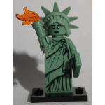 LEGO 8827 col6-04 Lady Liberty, Series 6 (Complete Set with Stand and Accessories) (geen instructieblad) Vrijheidsbeeld